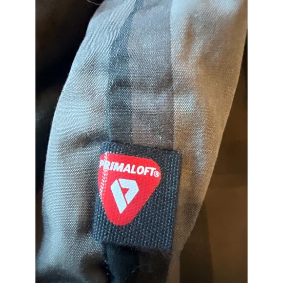 Everlane PRIMALOFT Women Brown Plaid Cotton Lined Full Zip Cozy Puffer Jacket XS - Picture 10 of 13